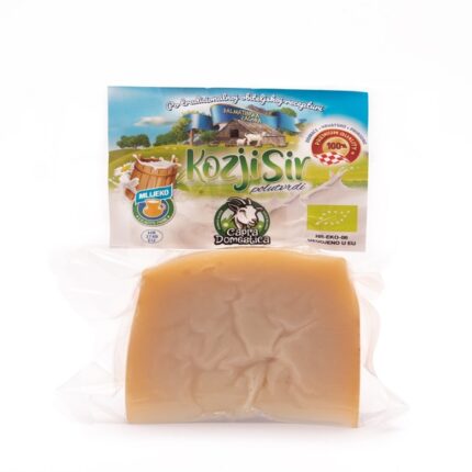 Eko kozji polutvrdi sir 200 g – ručno rađen eko sir od svježeg kozjeg mlijeka